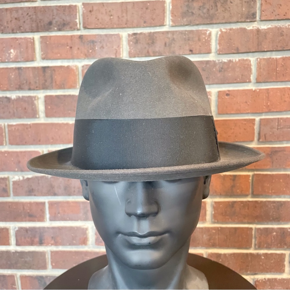 Gray Bradford Stingy Brim Fedora